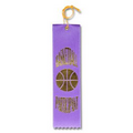 2"x8" Participant Stock Event Ribbons (Basketball) Carded